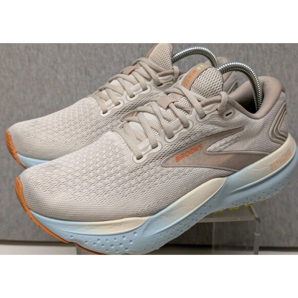 Brooks Women Glycerin GTS 21 White Running Shoes Sneakers Size 10 M - Picture 1 of 13